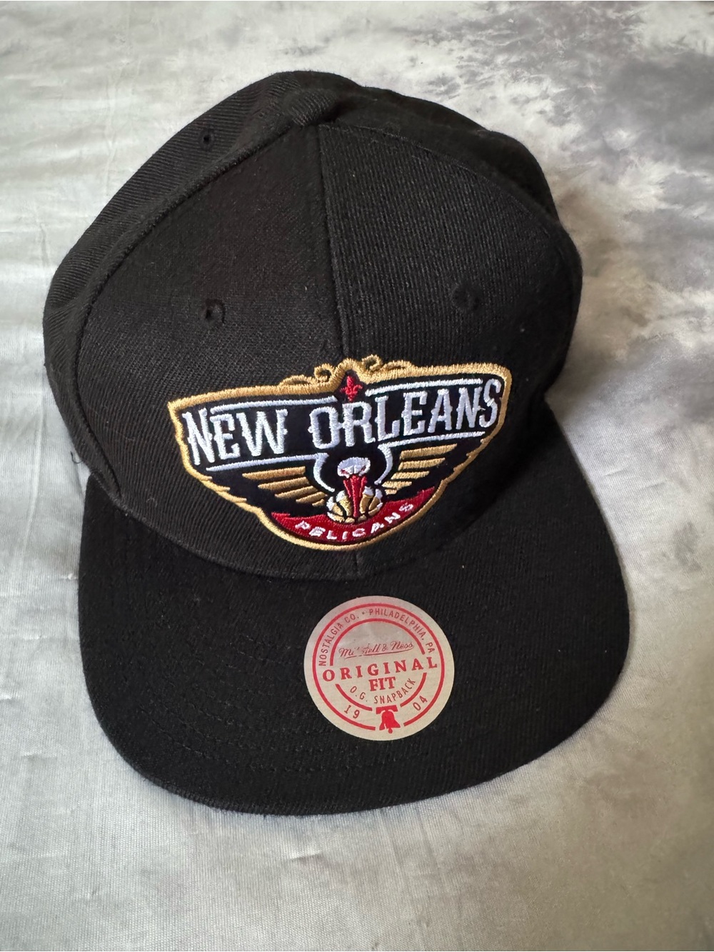 Mitchell & Ness New Orleans Pelicans Black Gold Snapback